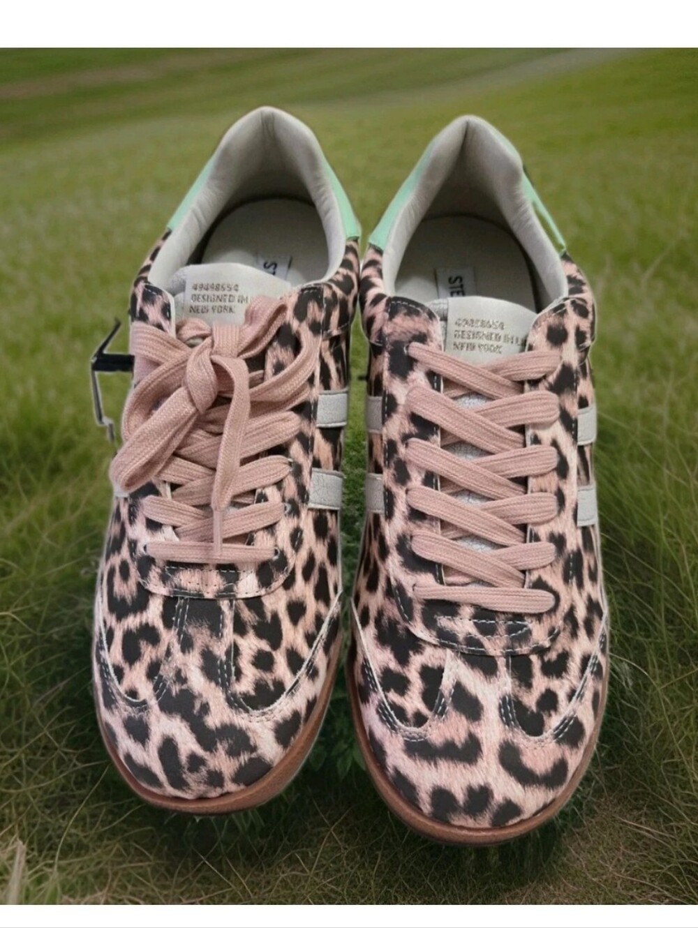 Steve Madden Nirvanna Leopard Print Sneakers Women Size 9.5 New - Picture 3 of 6